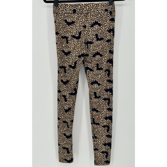 HALLOWEEN!!! Chances R Cheetah Bat print leggings Women Size S NWT - Picture 3 of 5